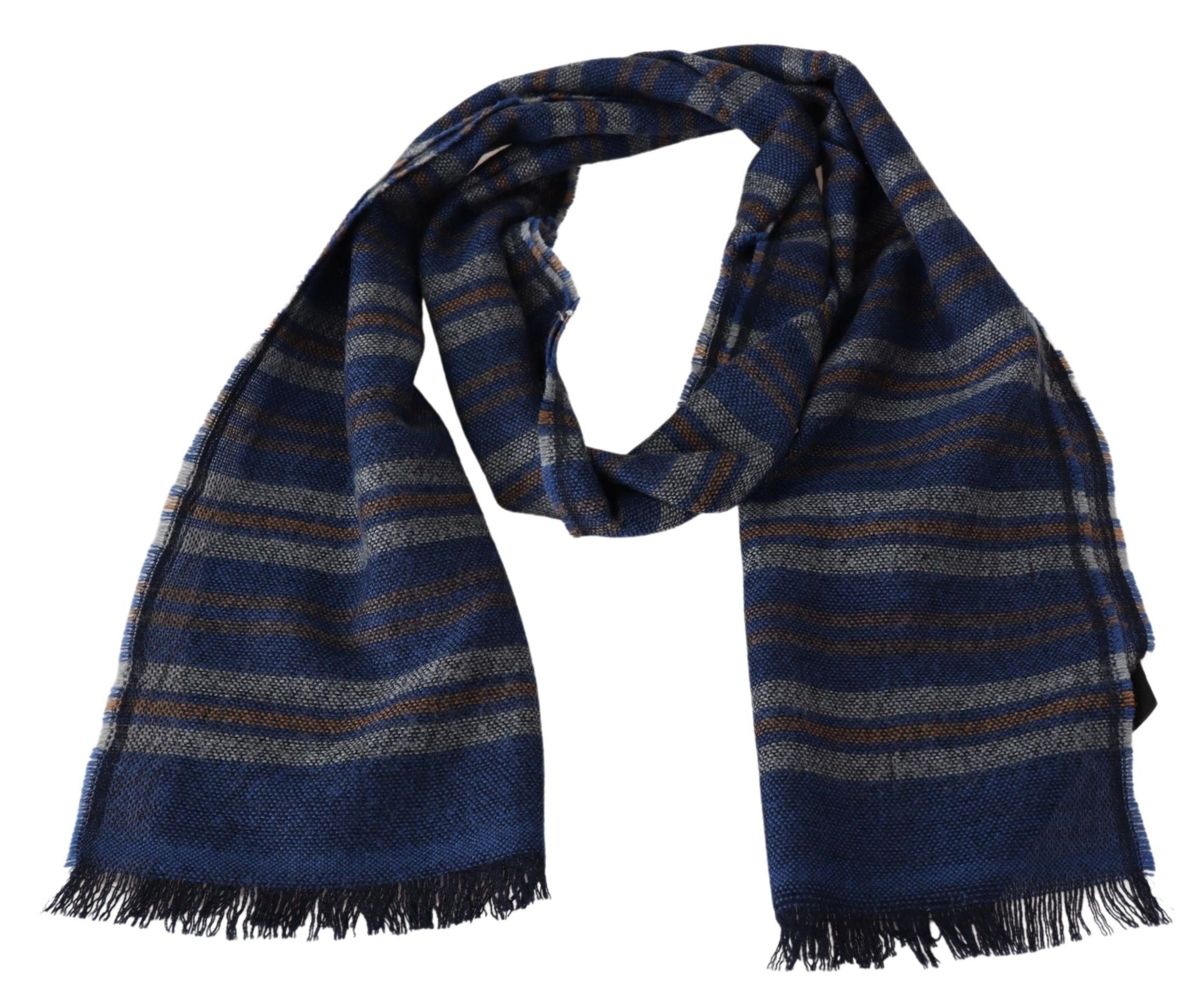 Missoni Multicolor Wool Scarf Unisex with Fringed Design