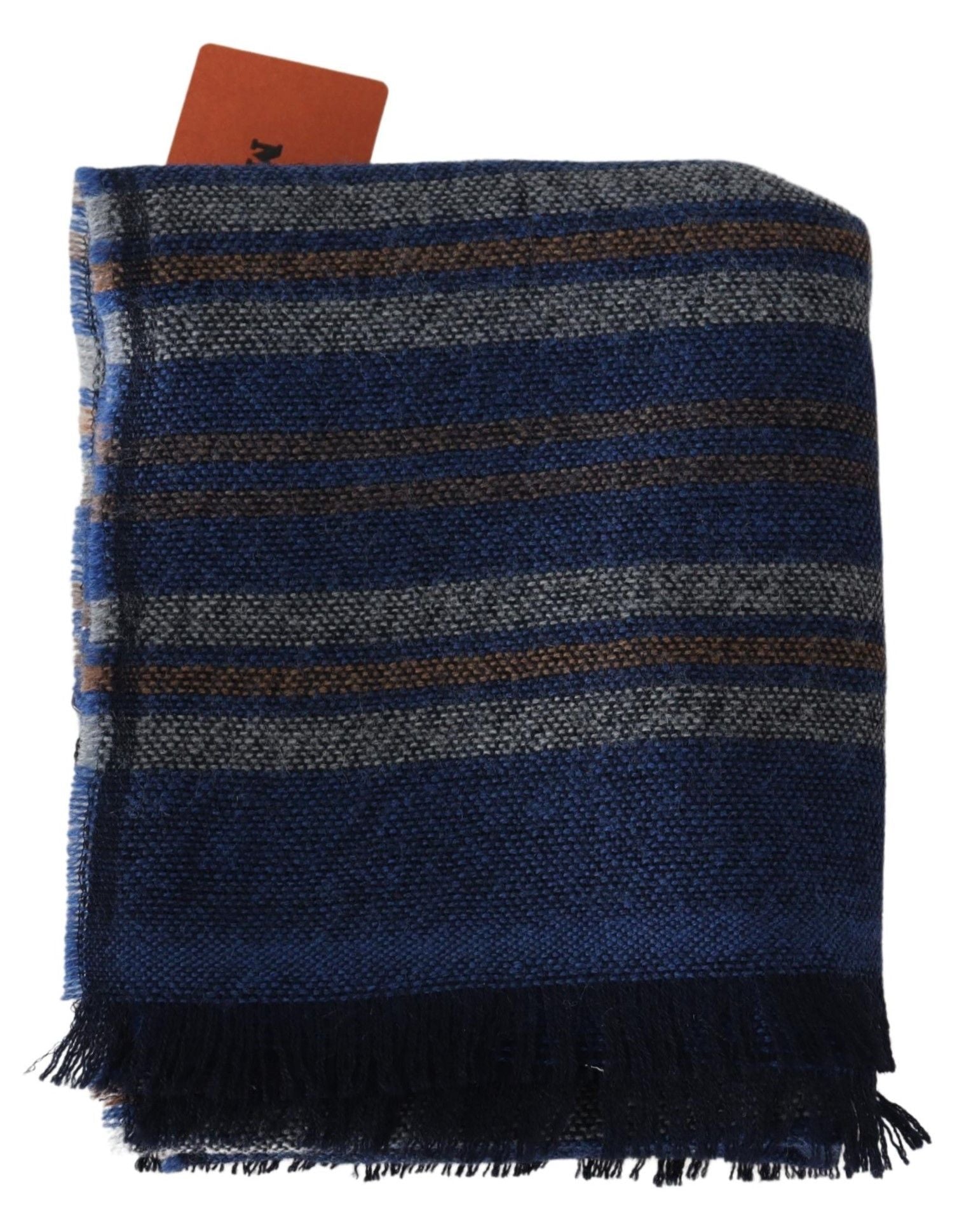 Missoni Multicolor Wool Scarf Unisex with Fringed Design