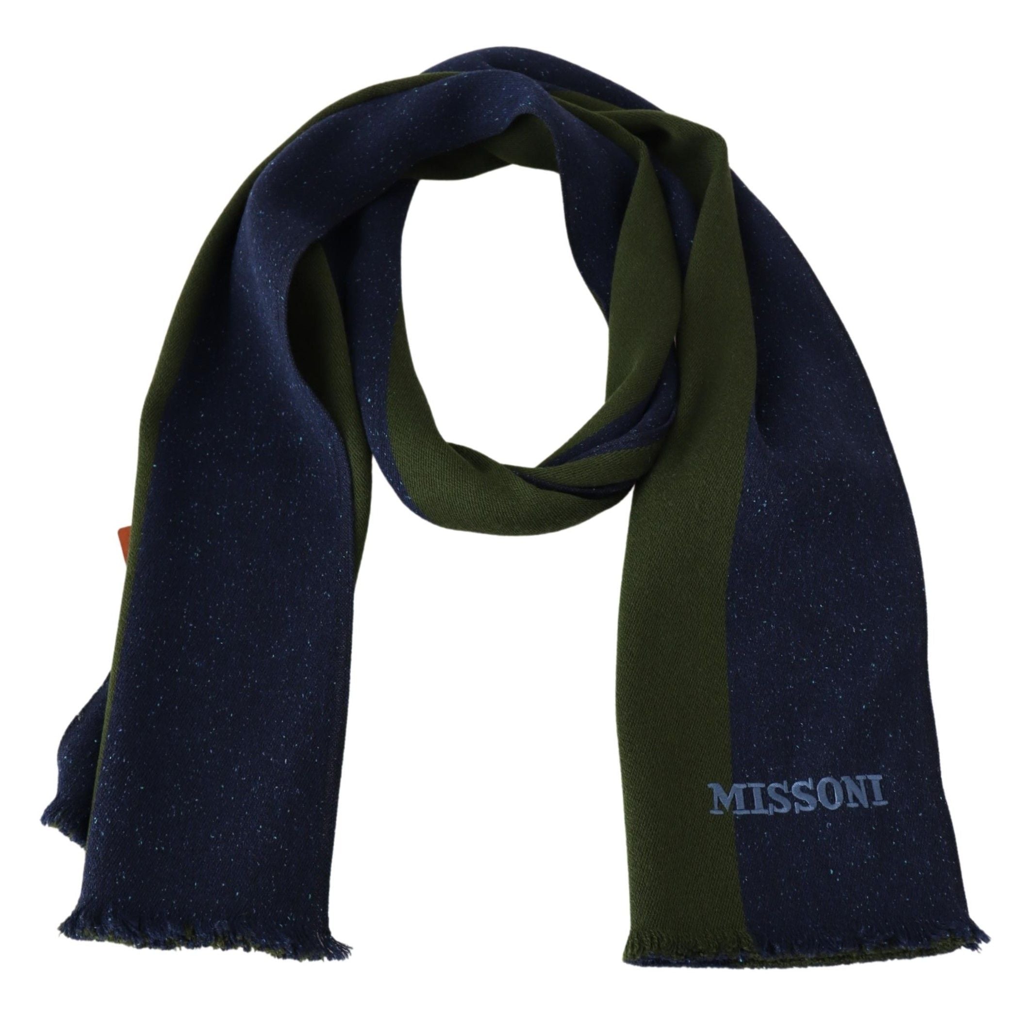Missoni Unisex Autentisk Uld Halstørklæde med Striber