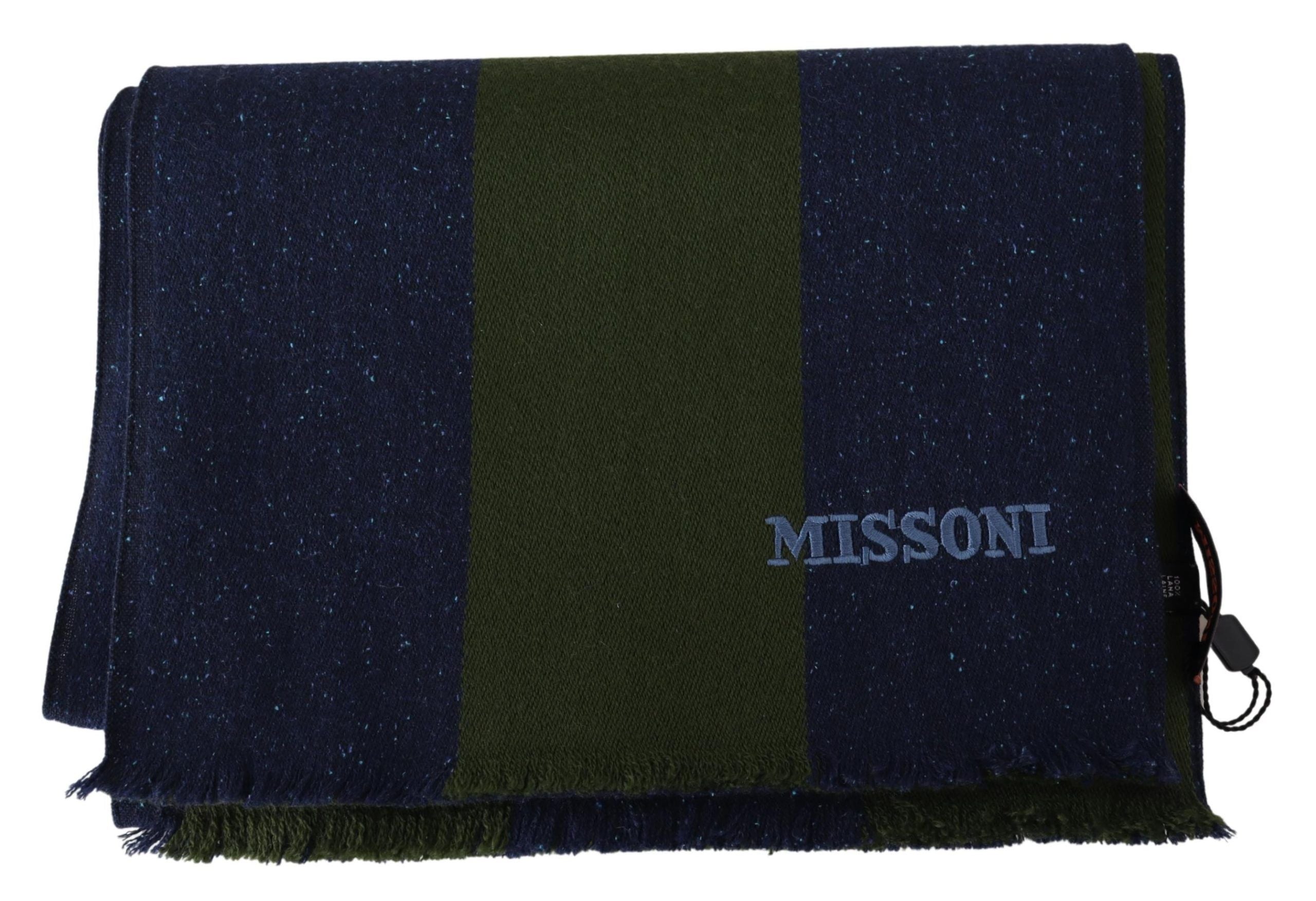 Missoni Unisex Autentisk Uld Halstørklæde med Striber