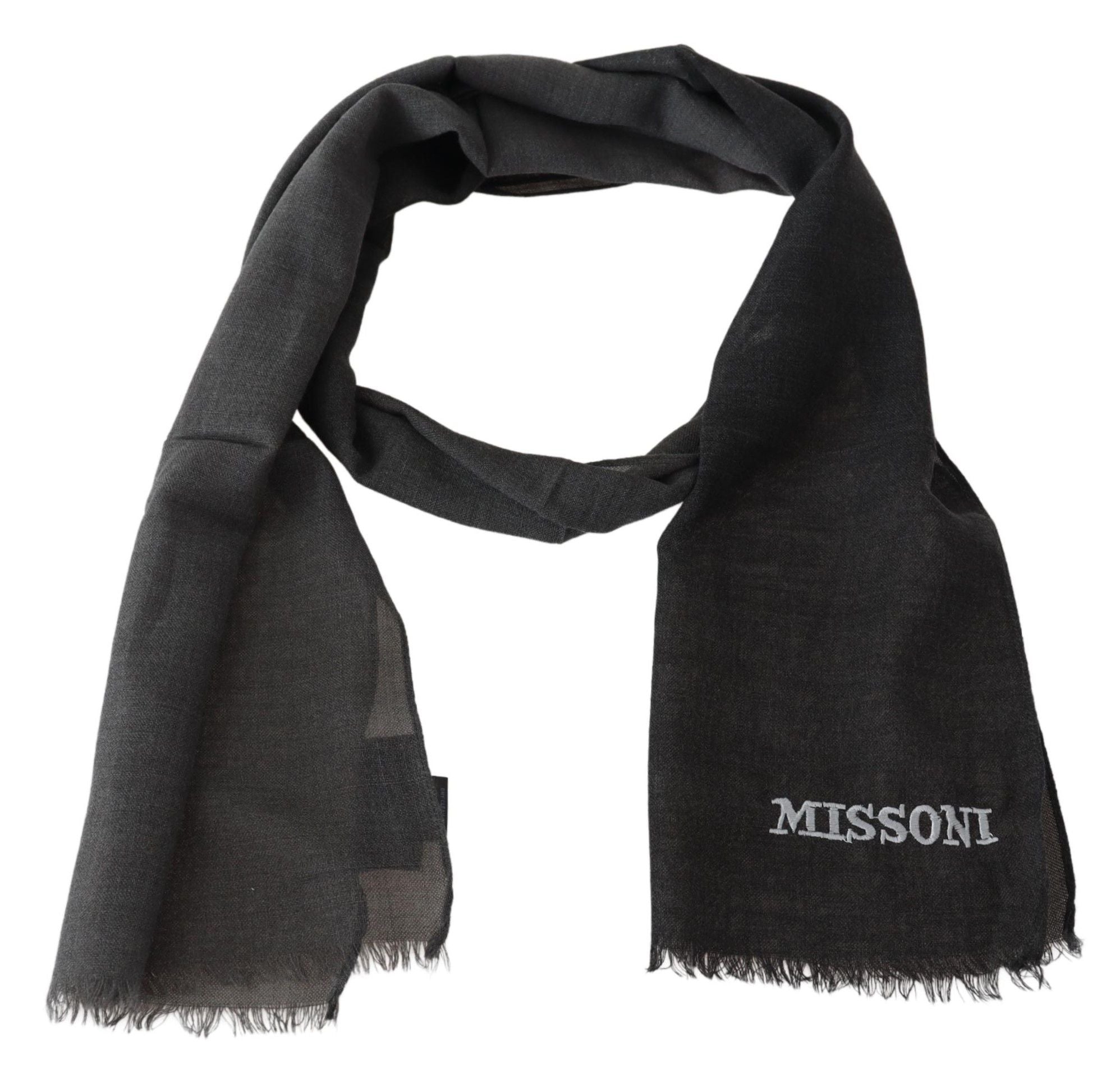 Missoni Unisex Uld Halstørklæde med Frynser