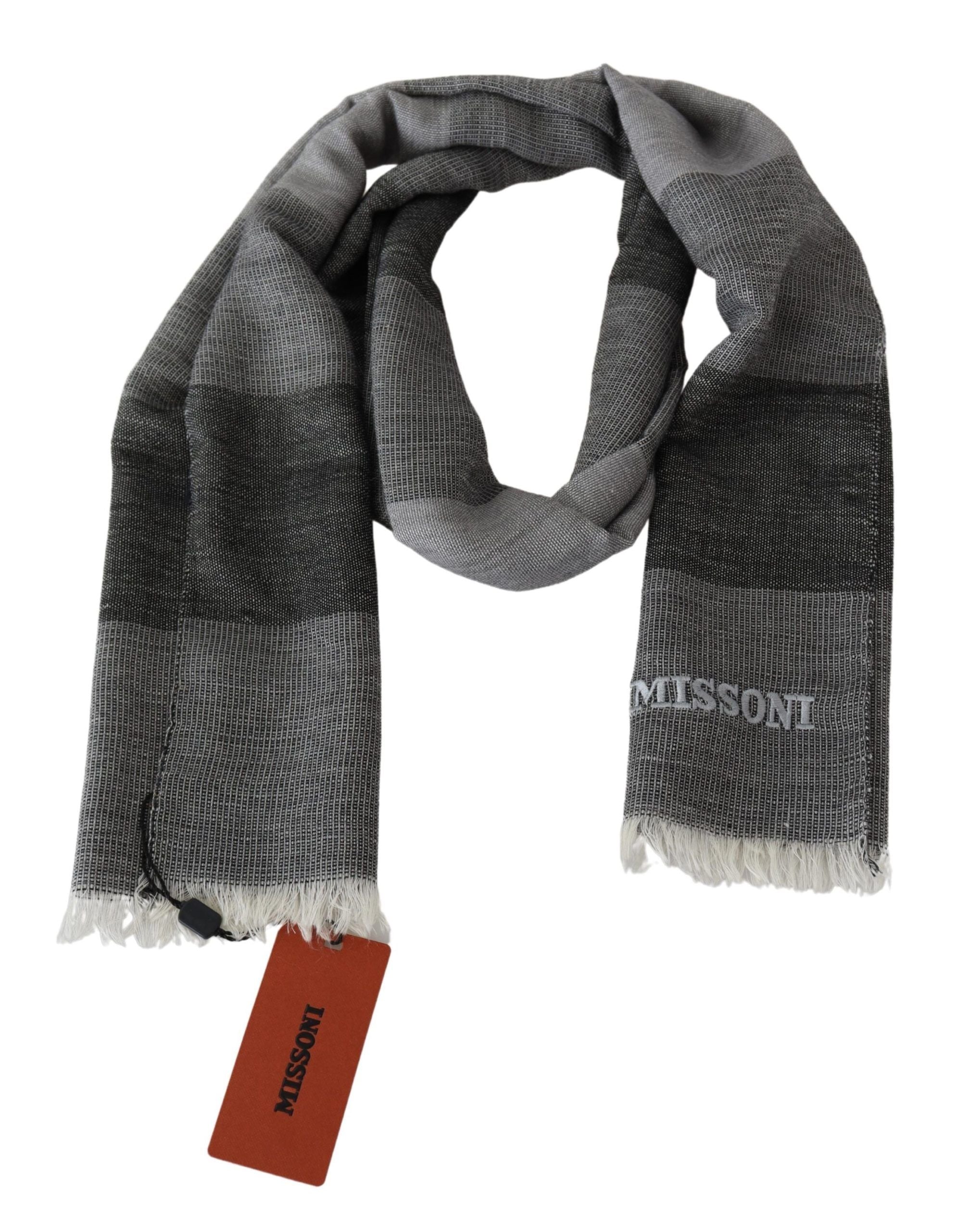 Missoni Elegant Striped Wool Scarf - Unisex