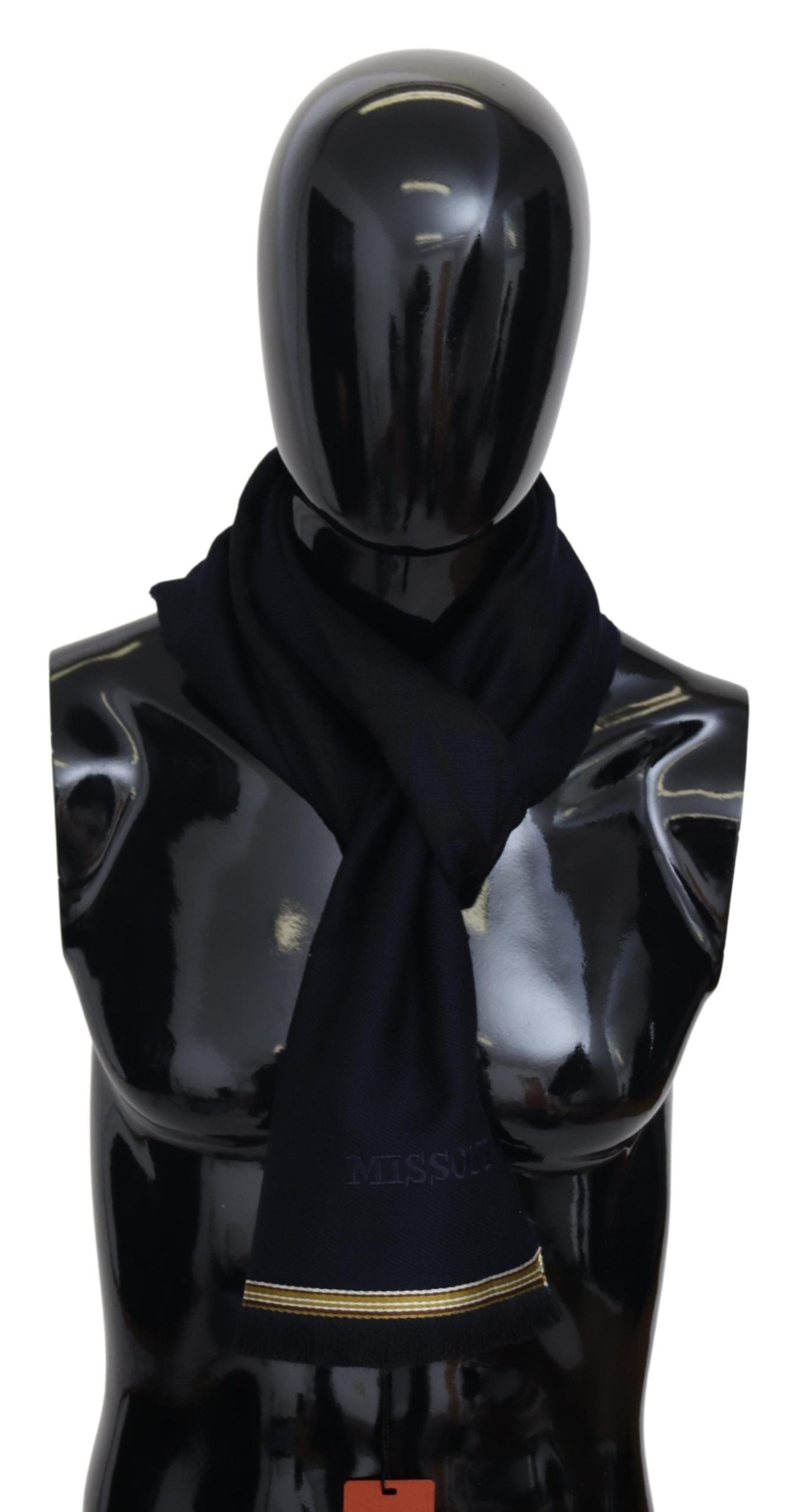 Missoni Unisex Elegant Wool Scarf with Embroidered Logo