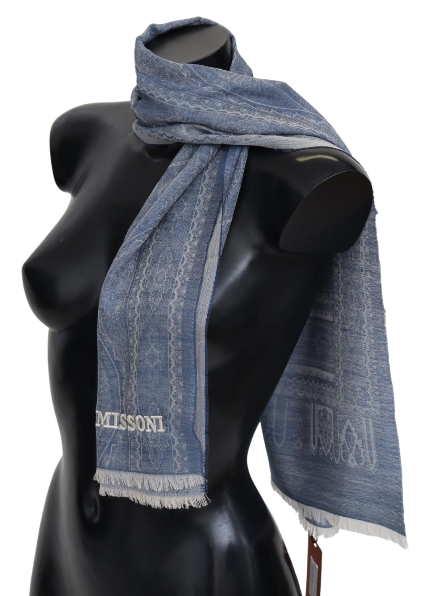 Missoni Elegant Cashmere Mønstret Halstørklæde