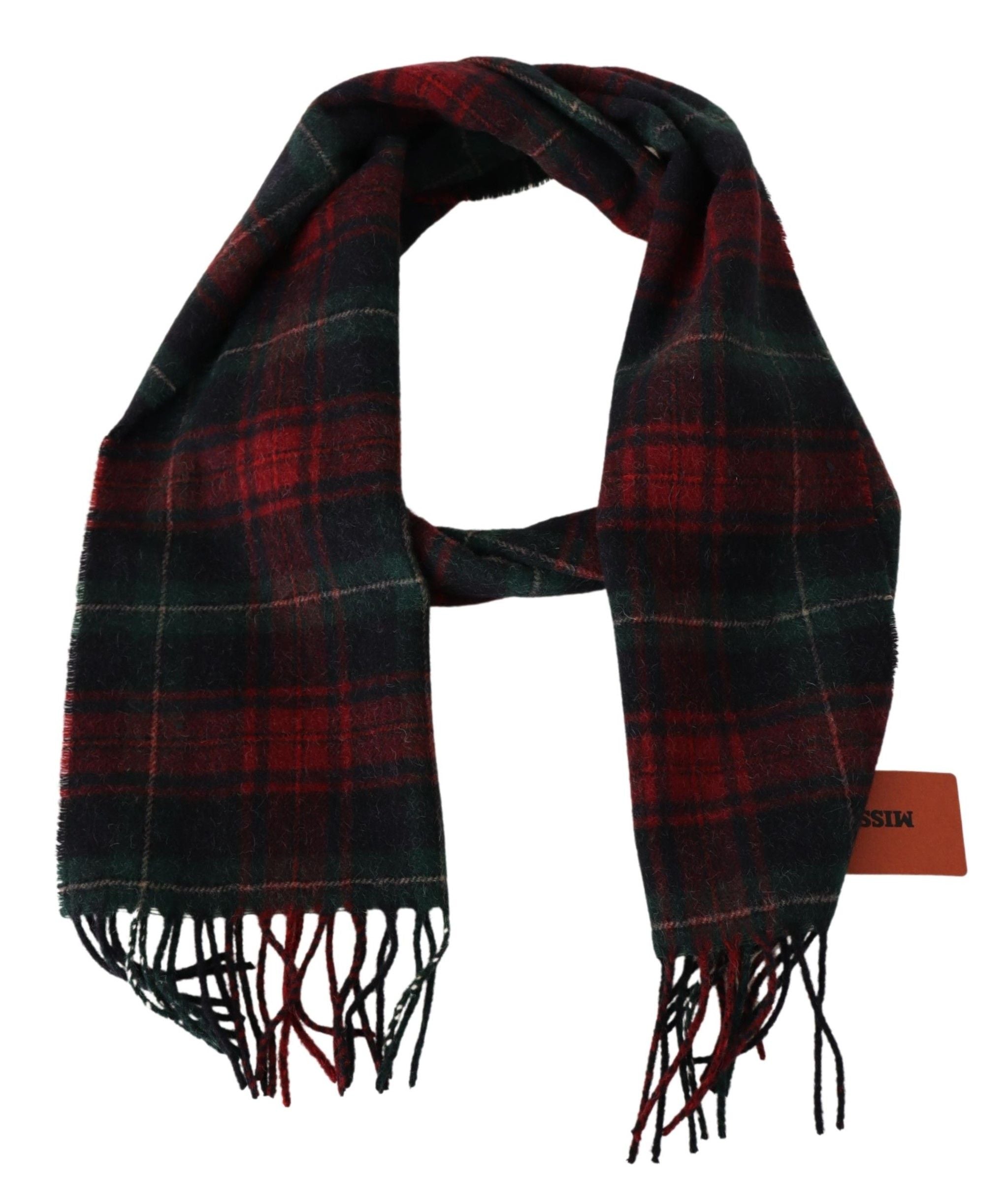 Missoni Elegant Check Wool Scarf - Unisex