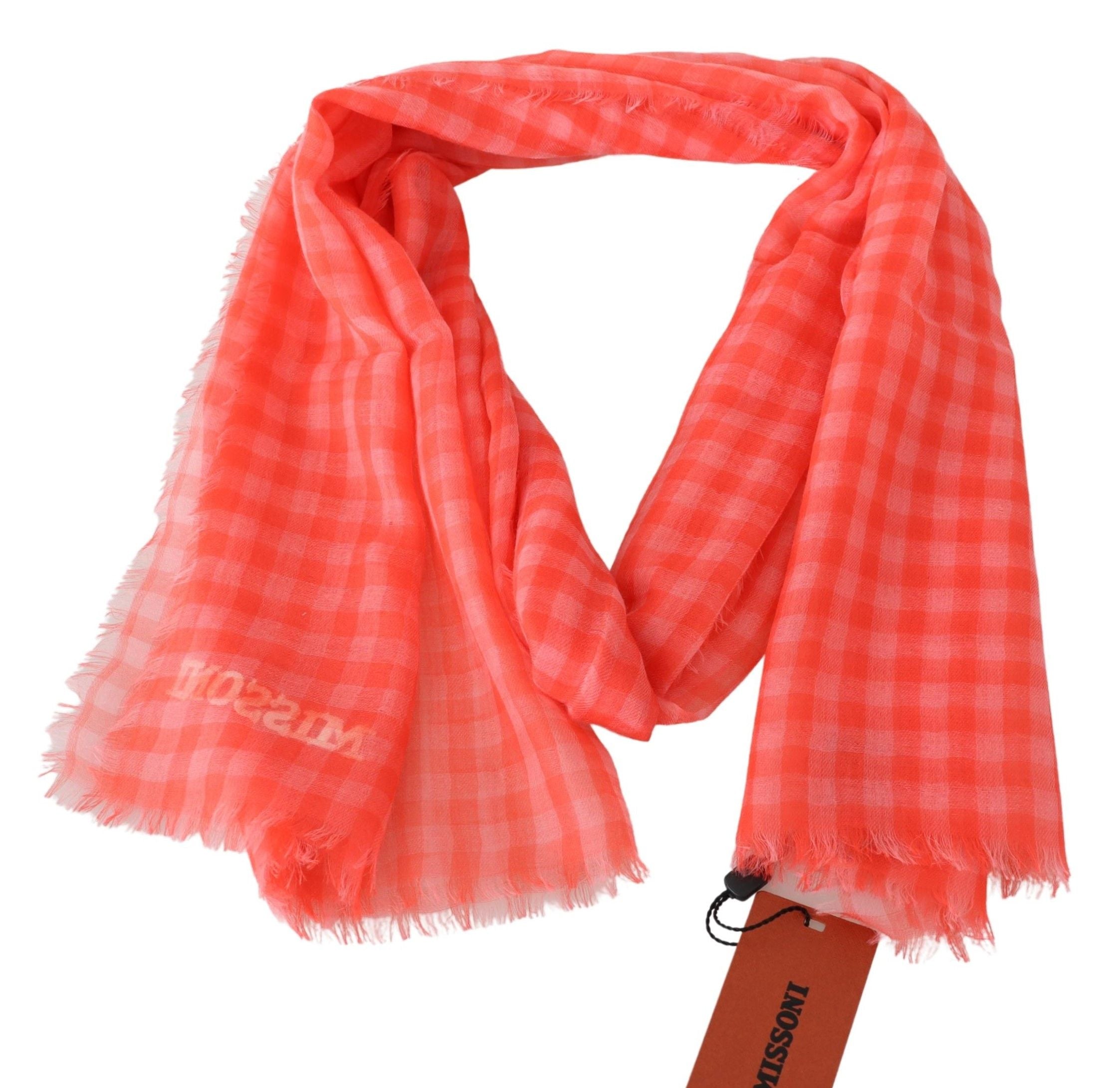 Missoni Checkered Cashmere Scarf - Luxurious Unisex Accessory