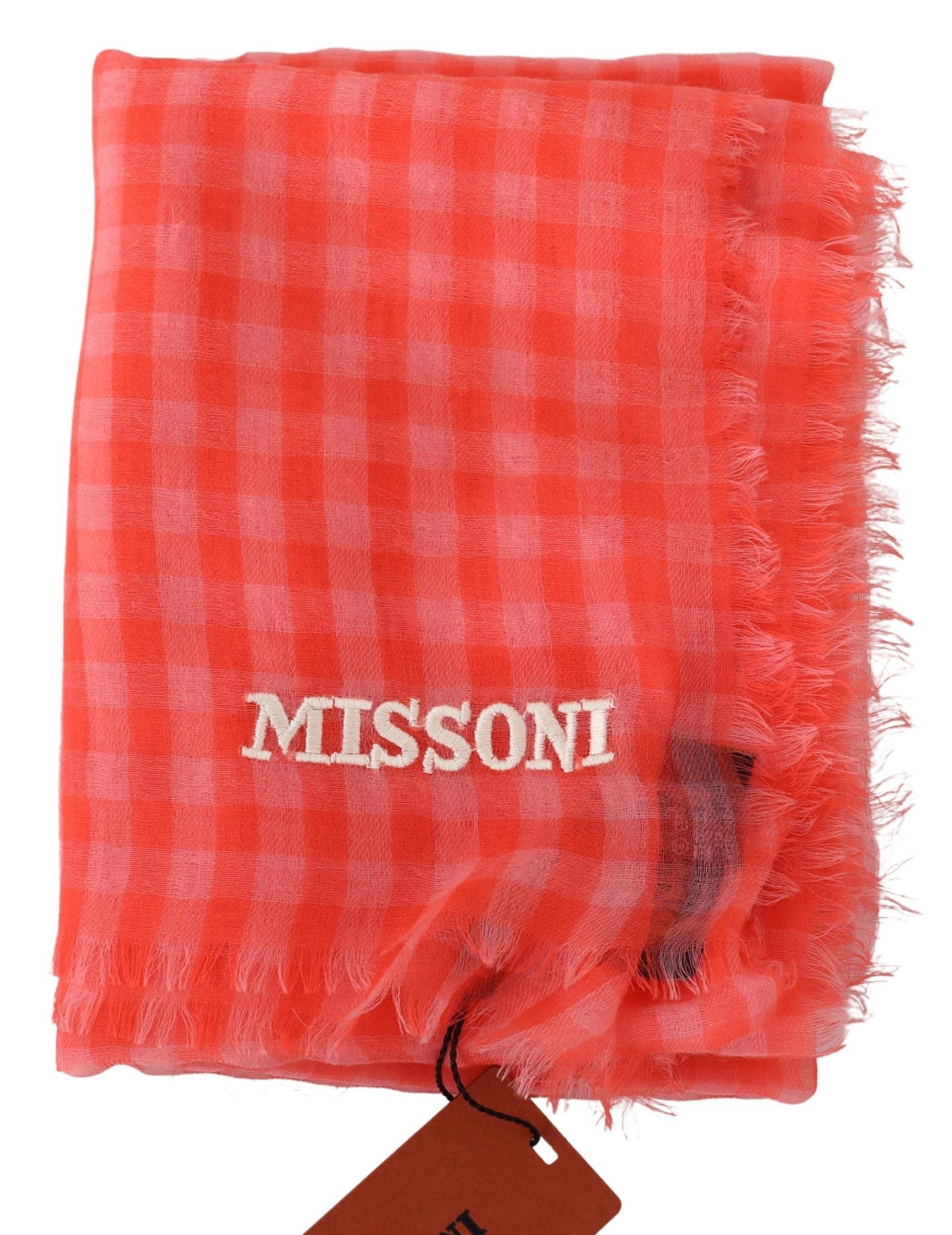 Missoni Checkered Cashmere Scarf - Luxurious Unisex Accessory