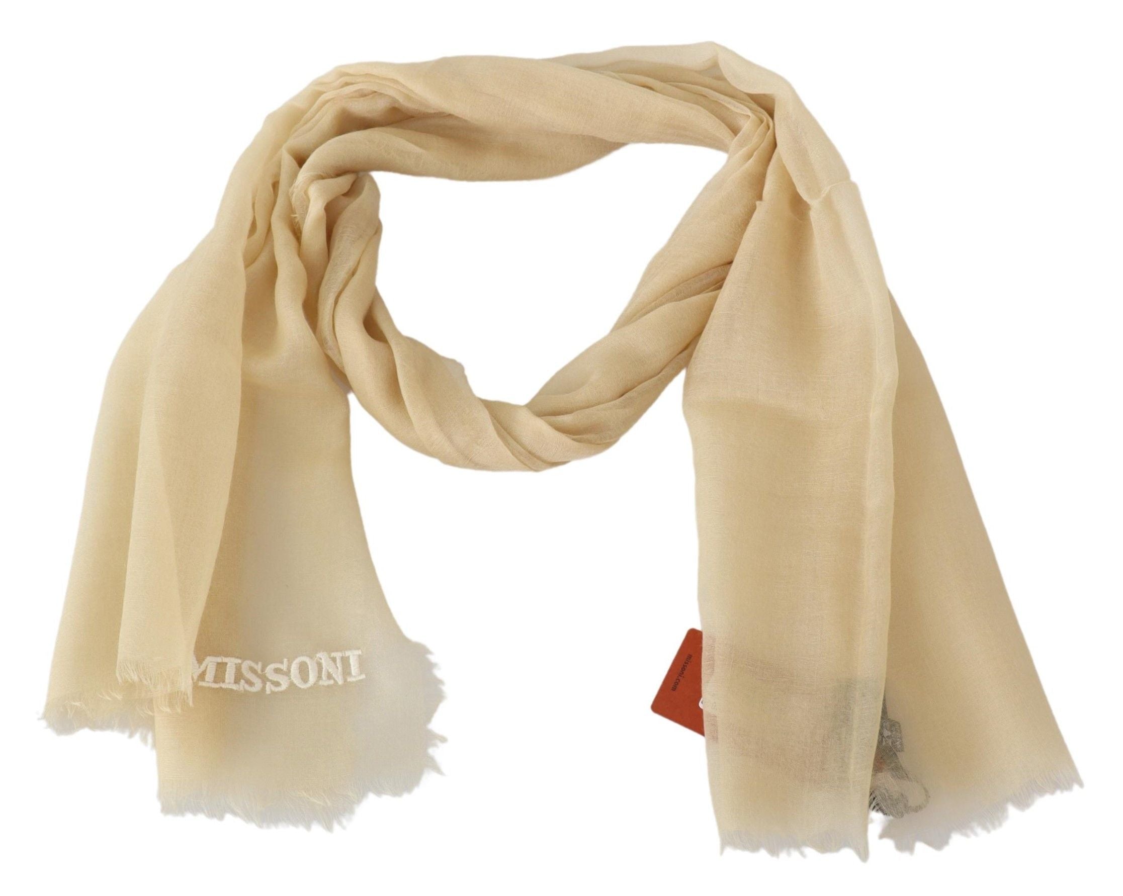 Missoni Elegant Cashmere Scarf - Beige