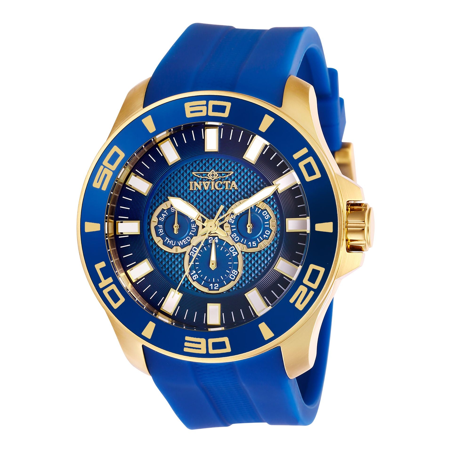 Invicta Mand Ur - Multifunktionel Kronograf med Silikone Rem