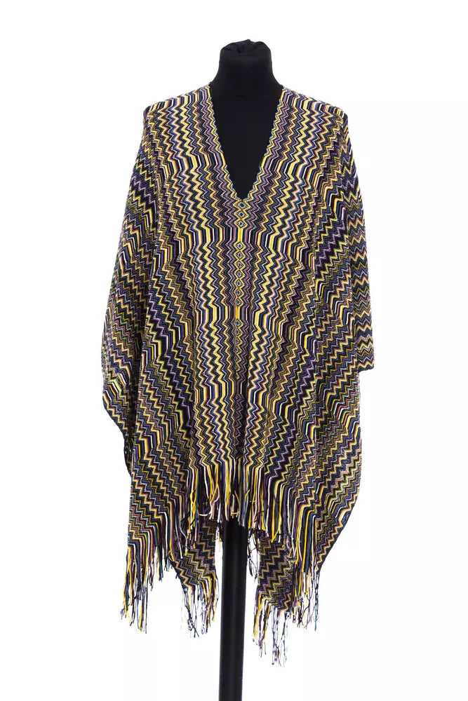 Missoni Multifarvet Uld Poncho til Kvinder