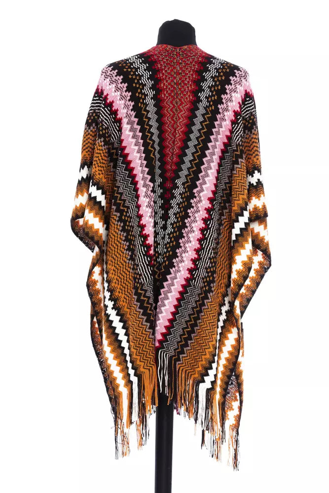 Missoni Multicolor Wool Poncho til Kvinder