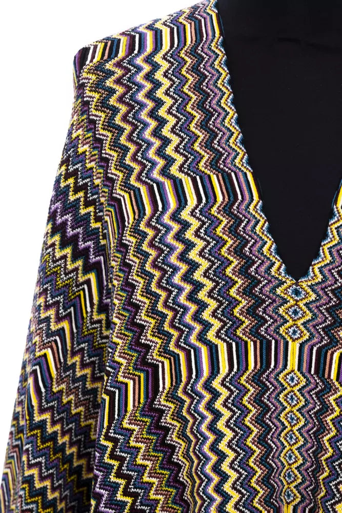 Missoni Multifarvet Uld Poncho til Kvinder