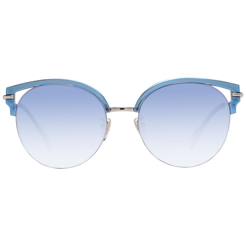 Police Chic Butterfly Solbriller med Blå Gradient