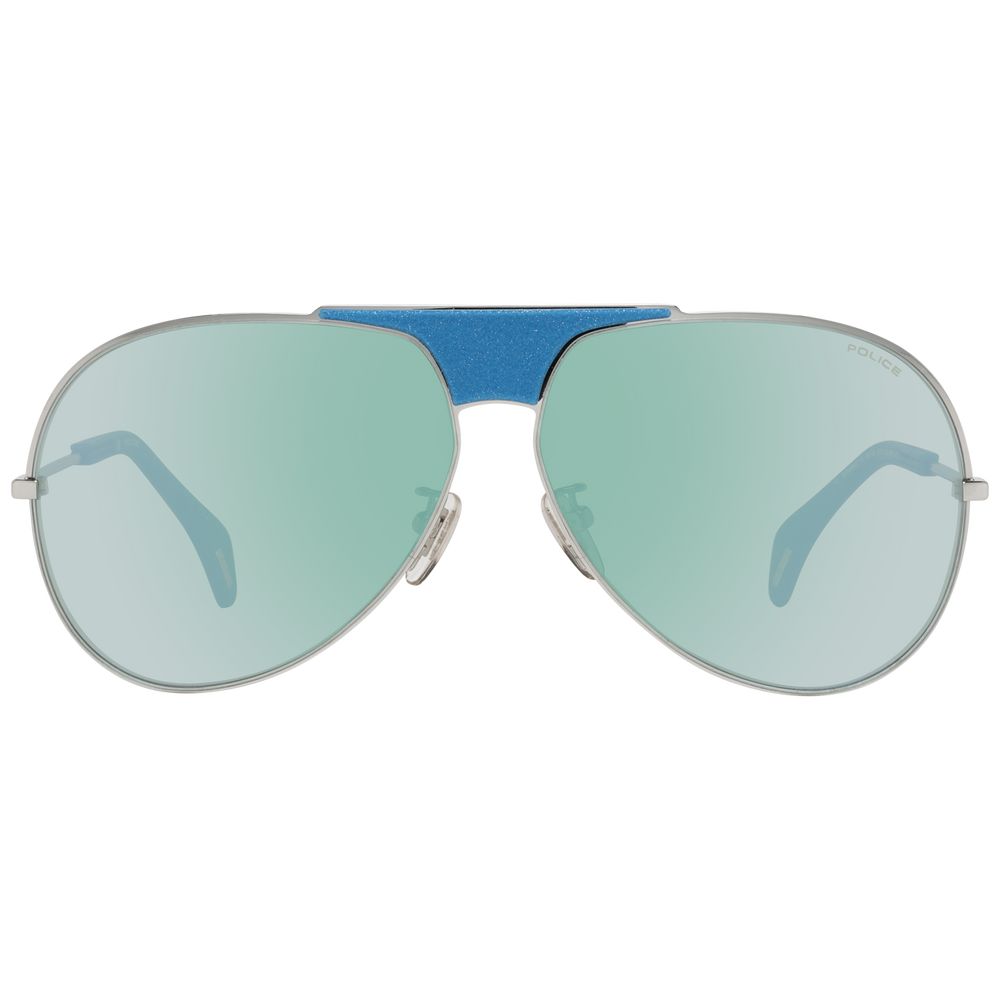 Police Blue Aviator Damesolbriller