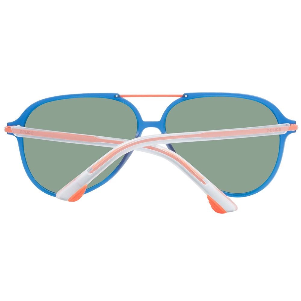 Police Blue Aviator Solbriller til Mænd