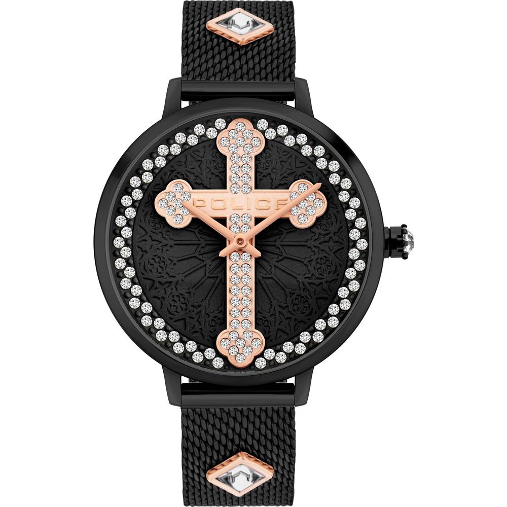 Police Black Stainless Steel Watch - Elegant and Stylish