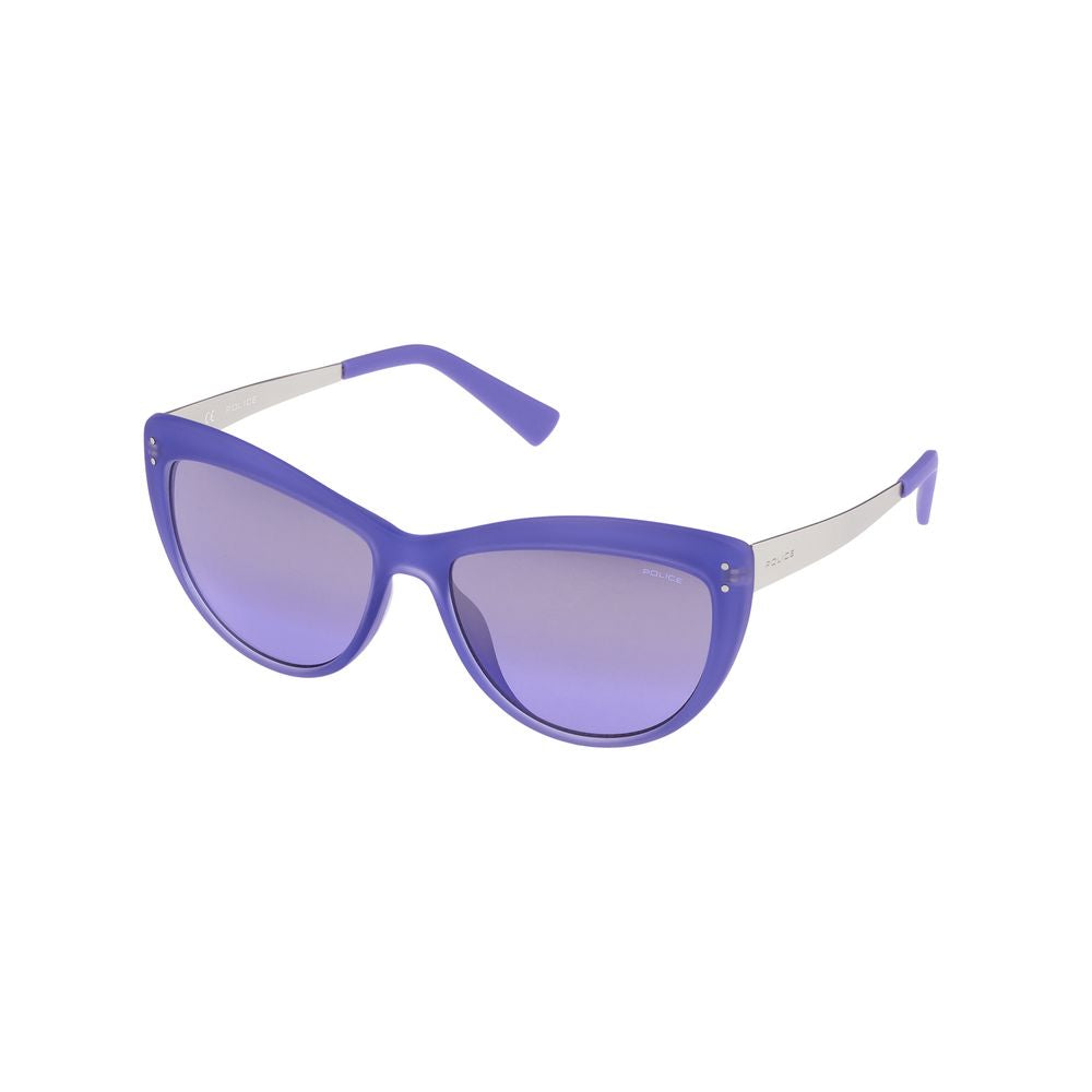 Police Blue Injected Sunglasses for Women