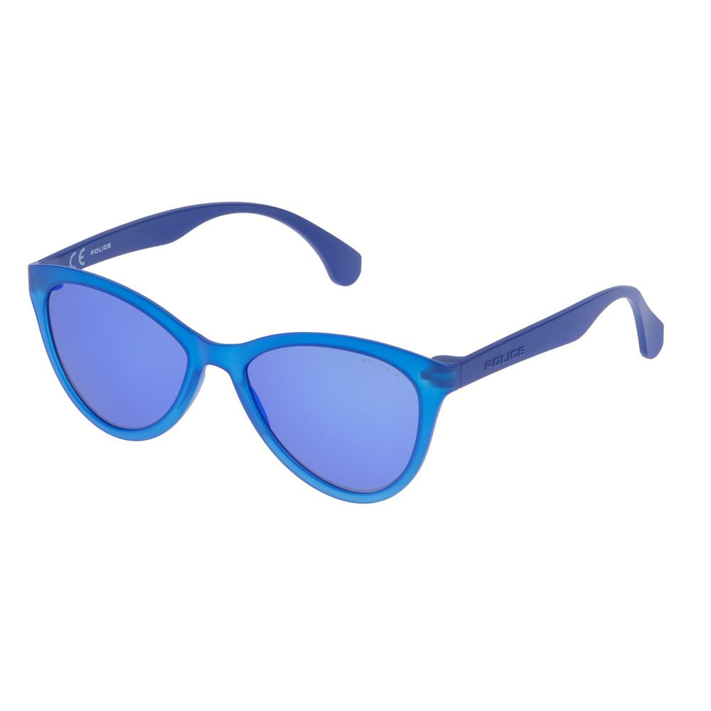 Police Blue Injected Sunglasses for Men