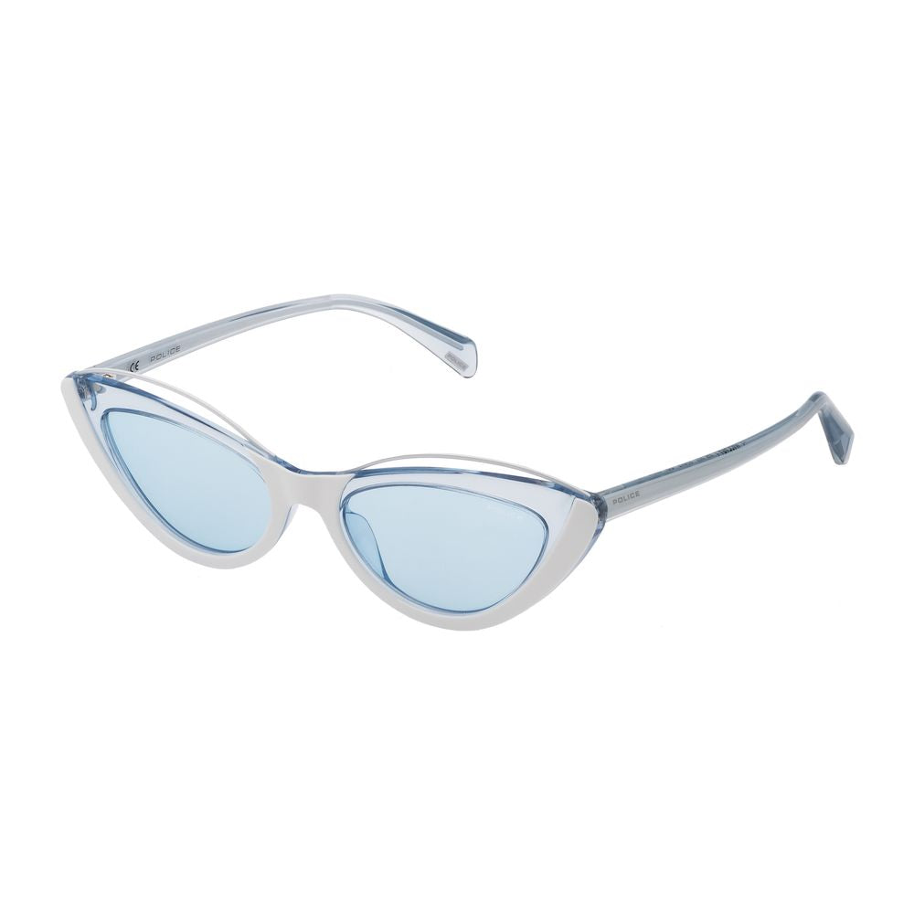 Police White Acetate Solbriller til Kvinder