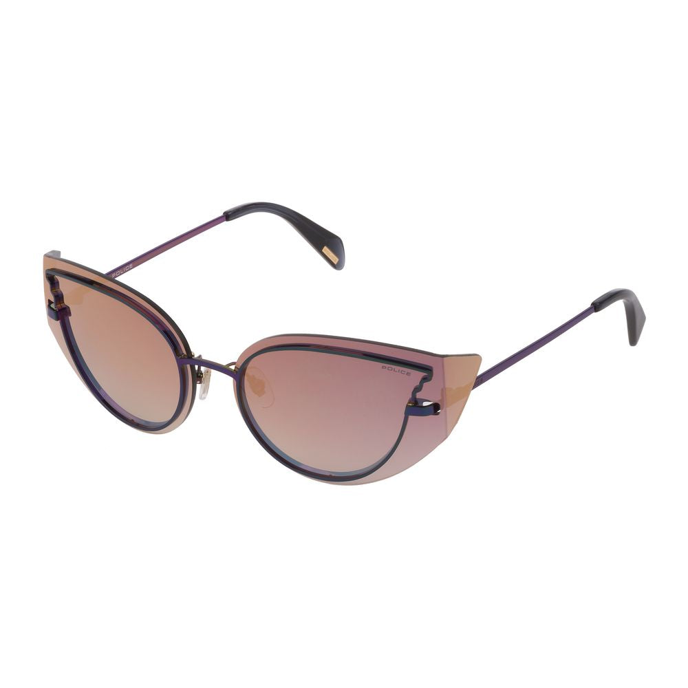 Police Blue Metal Sunglasses for Women