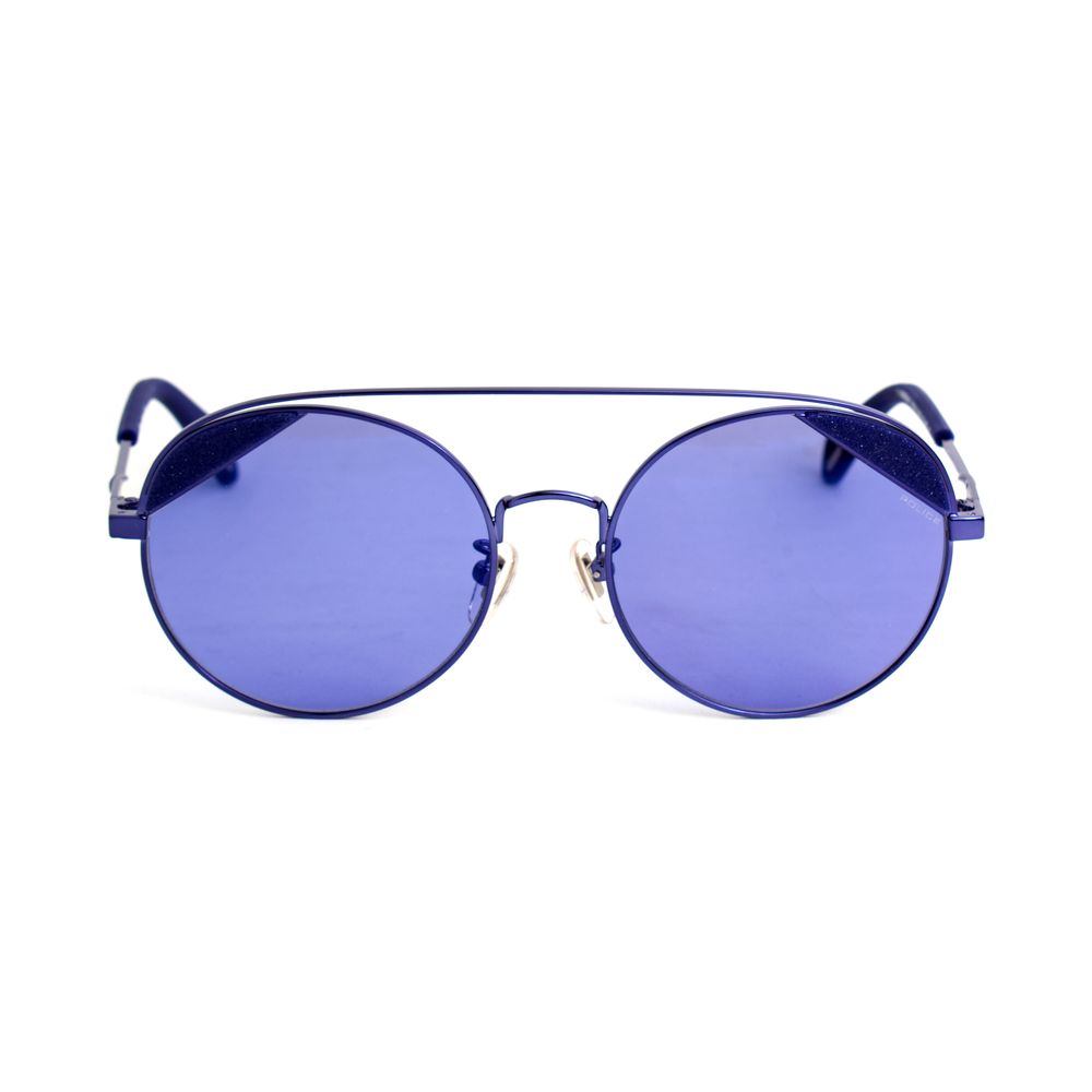 Police Blue Metal Sunglasses for Women