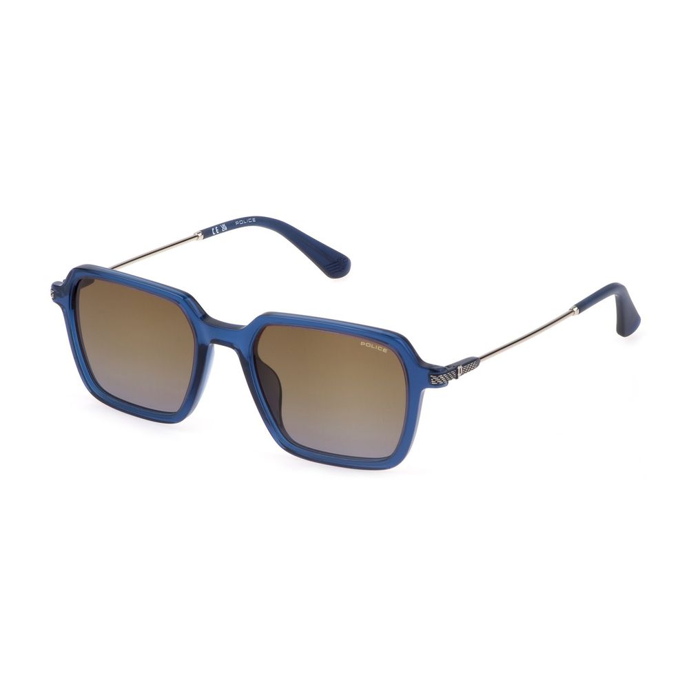 Police Blue Plastic Sunglasses - SPLL10-520892