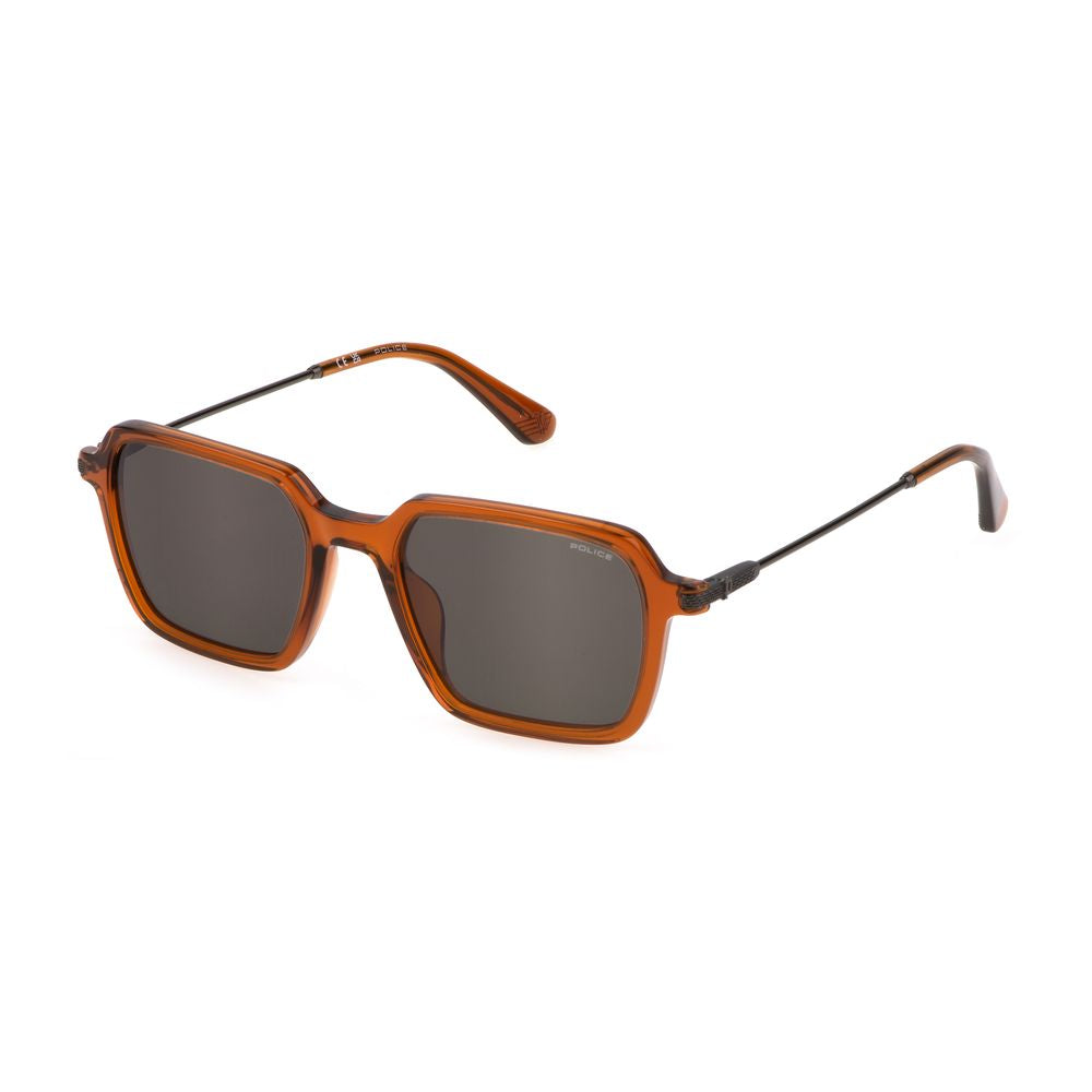 Police Brun Plastiksunglasses - SPLL10-520W45