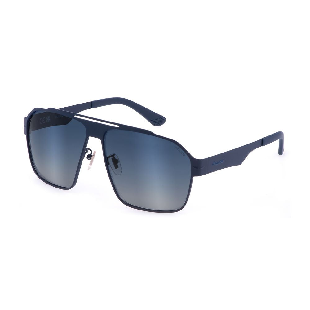 POLICE Blue Metal Sunglasses SPLL08-63S72P