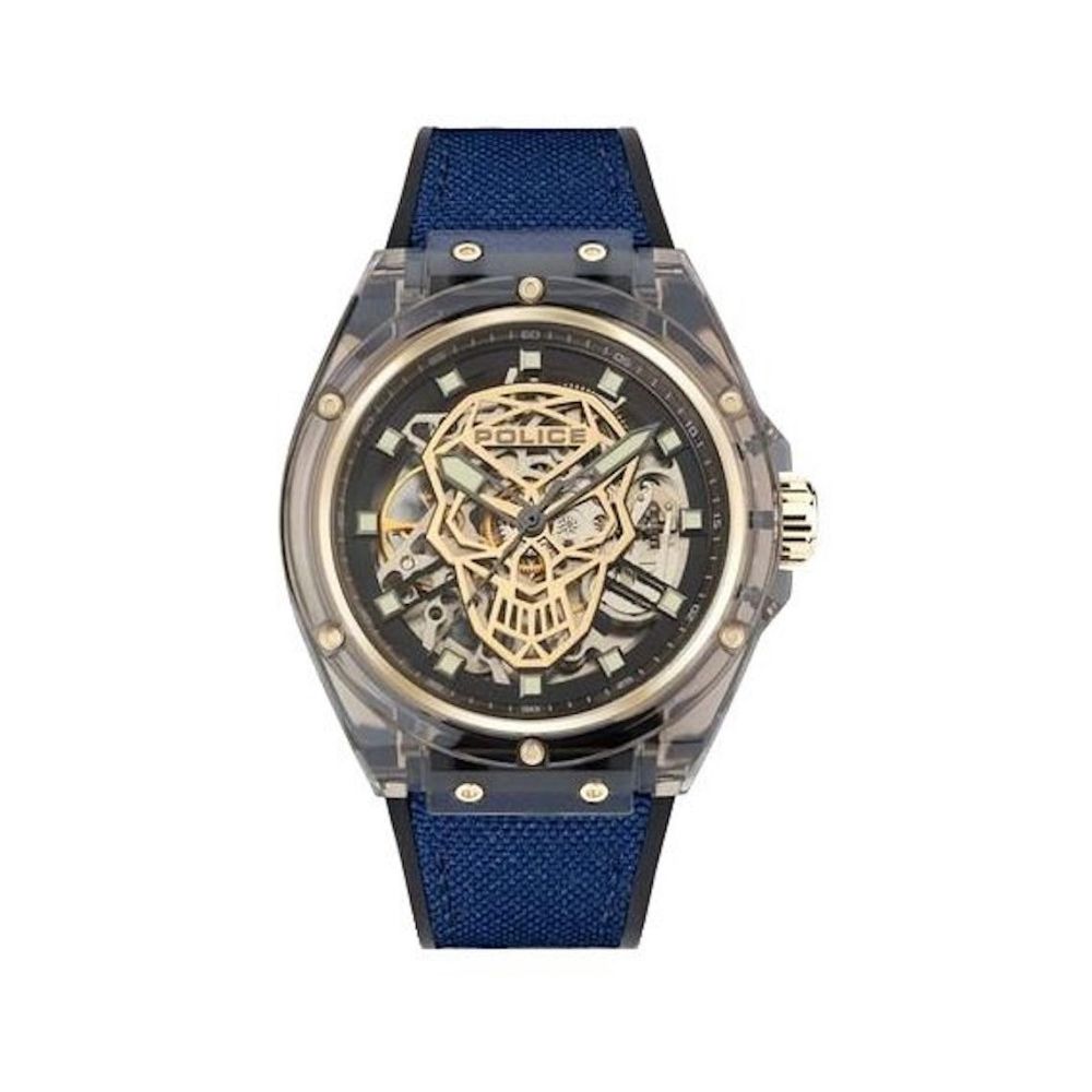 Police Blue Silicone Watch for Men