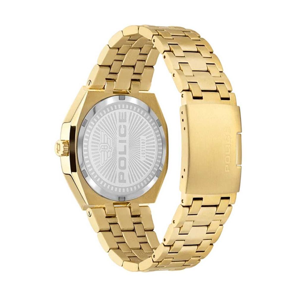 Police Gold Stainless Steel Watch - Quartz Analog