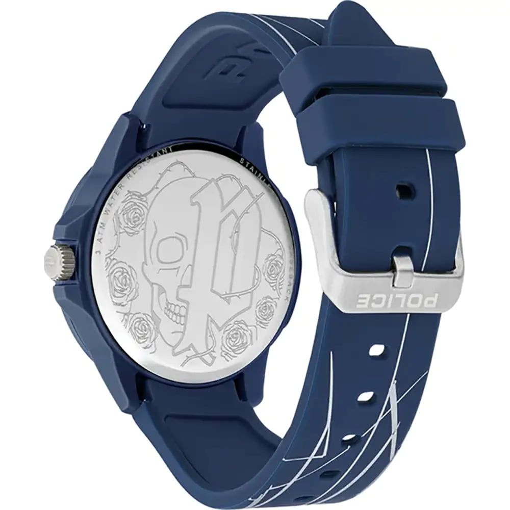 Police Blue Quartz Watch - Analog Display