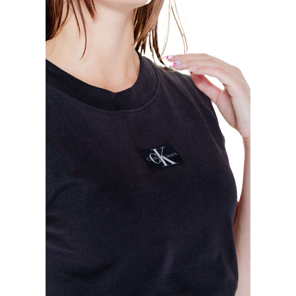 Calvin Klein Jeans Sort Cotton T-Shirt til Damer