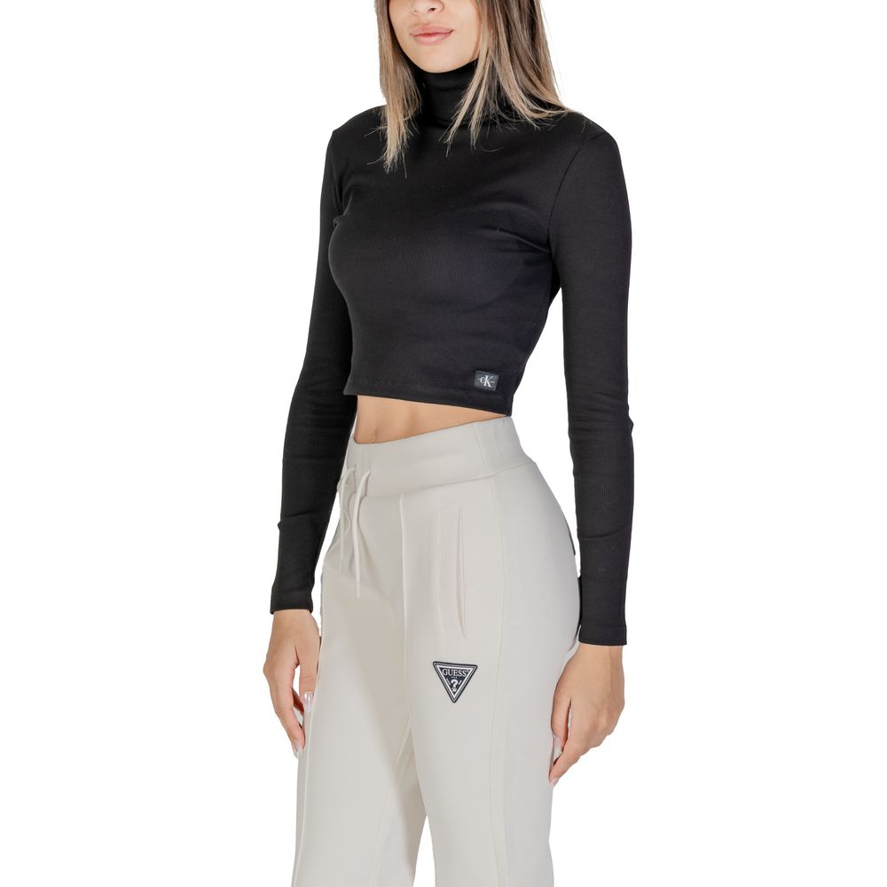 Calvin Klein Jeans Sort T-Shirt i Bomuld til Kvinder