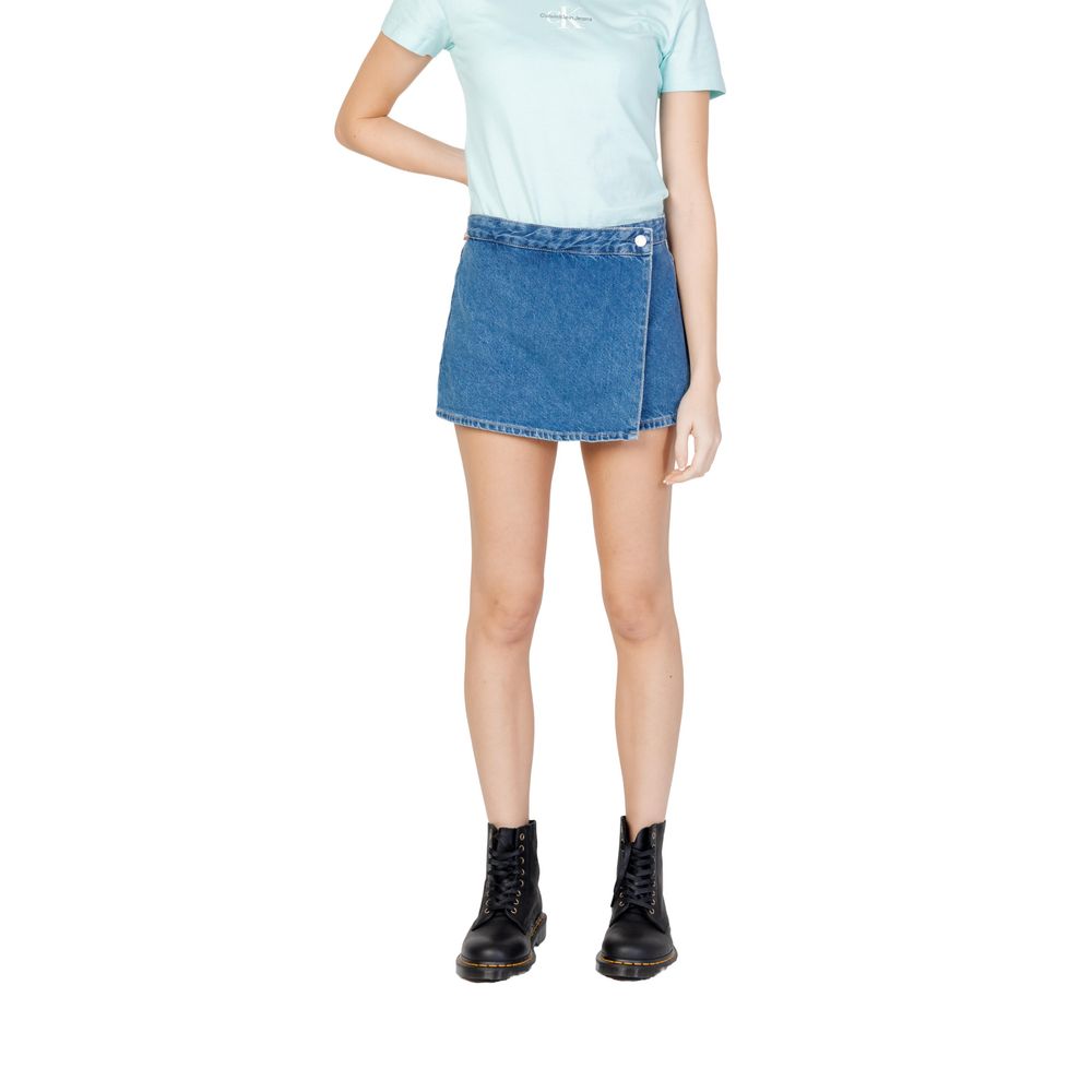 Calvin Klein Jeans Blå Bomulds Shorts til Dame