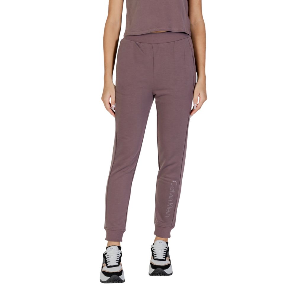 Calvin Klein Sport Lilla Polyester Bukser til Damer