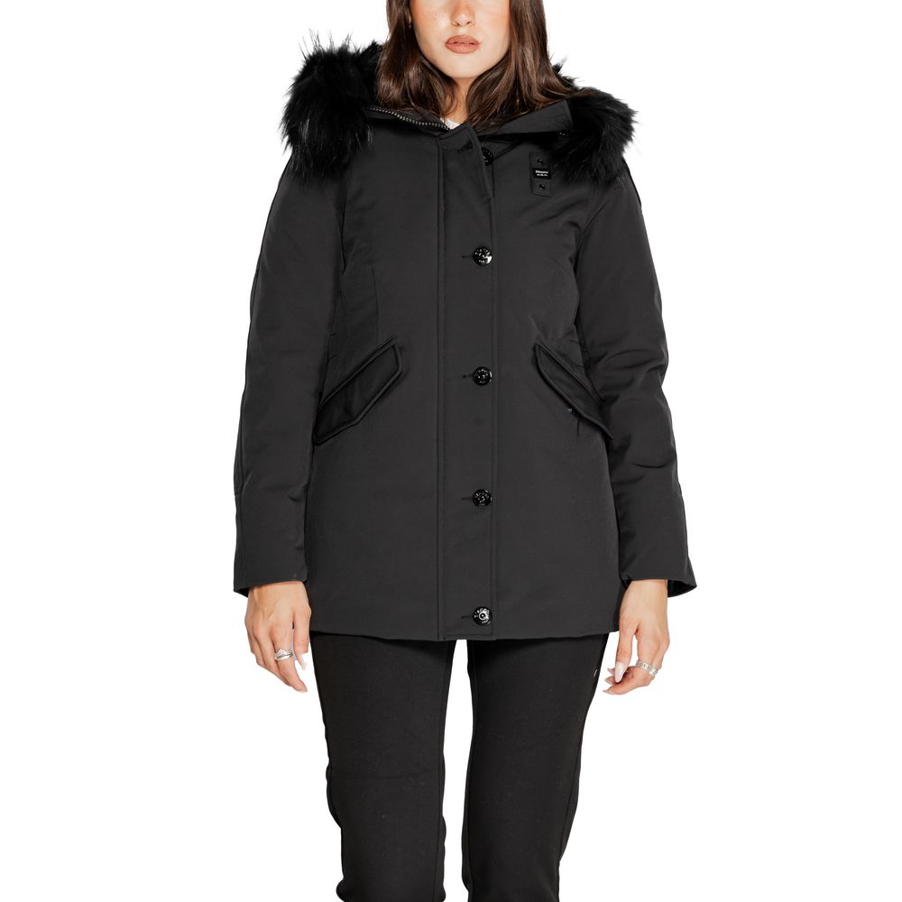 Blauer Black Polyester Jakker & Frakker til Damer