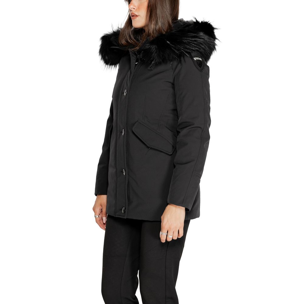 Blauer Black Polyester Jakker & Frakker til Damer