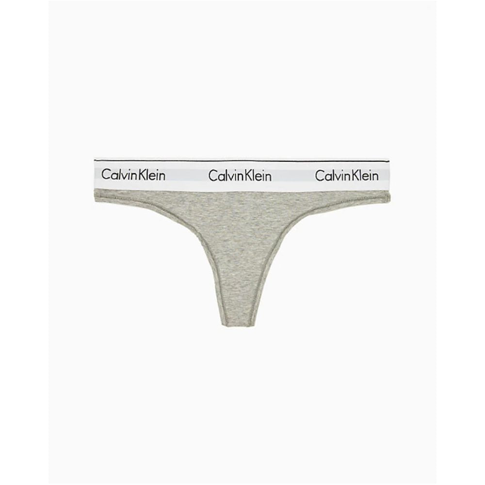 Calvin Klein Underwear Grå Bomulds Thong til Kvinder