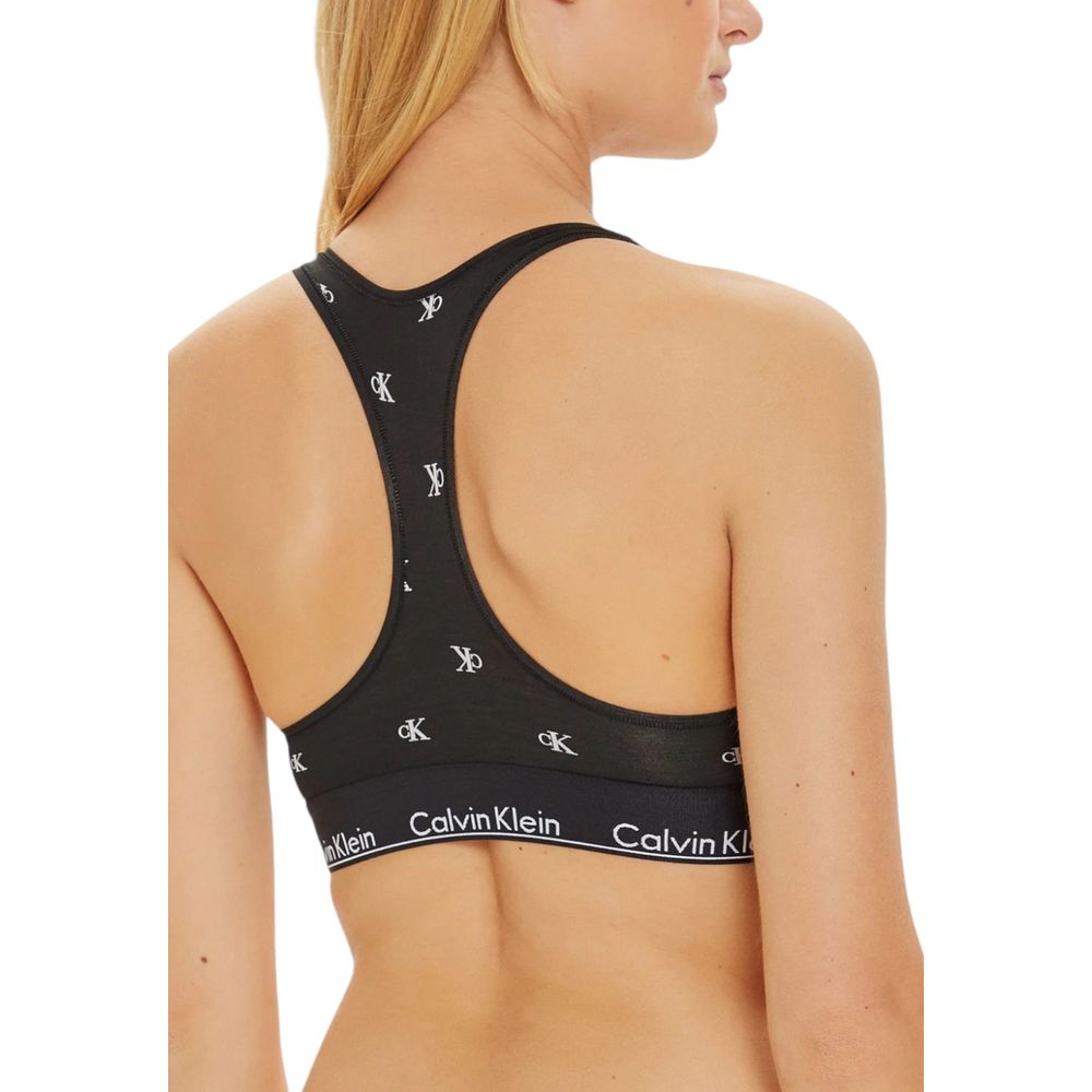 Calvin Klein Underwear Sort/Hvid Bralette i Bomuld