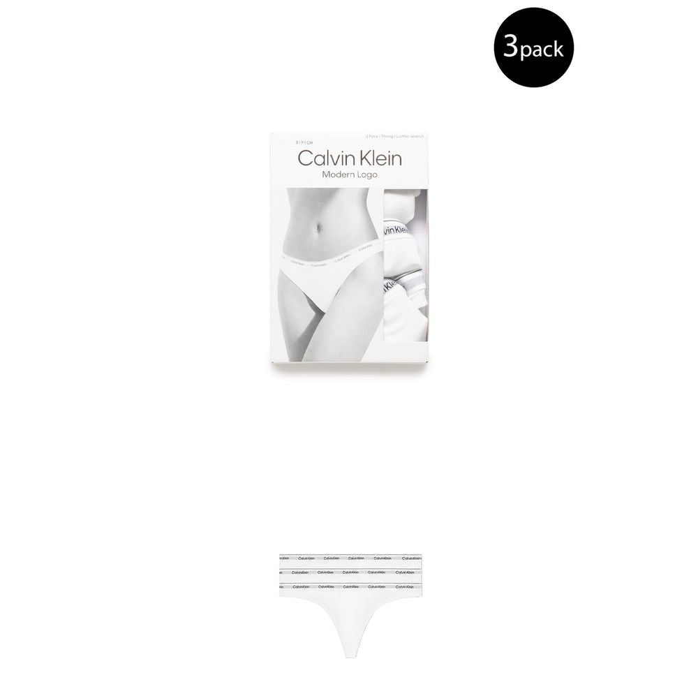 Calvin Klein Underwear Hvide Bomulds Trusser - 3-Pack
