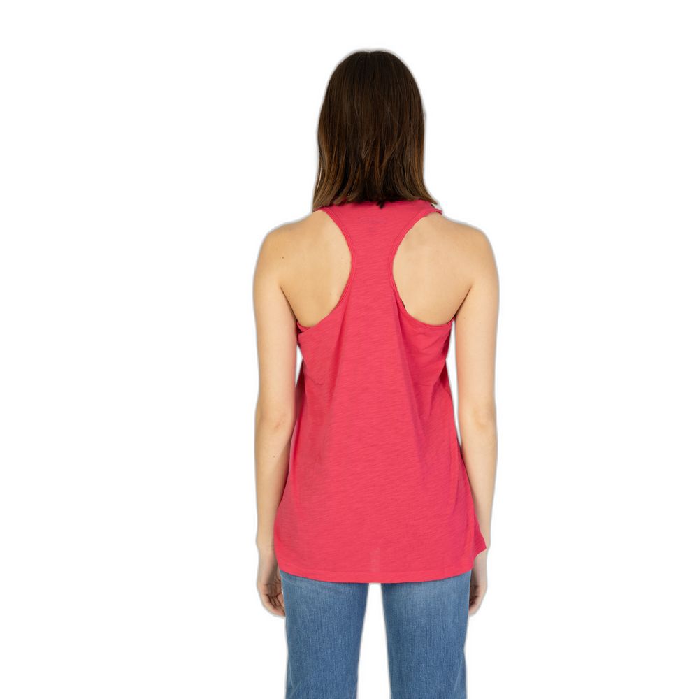 Blauer Pink Cotton Tank Top til Kvinder