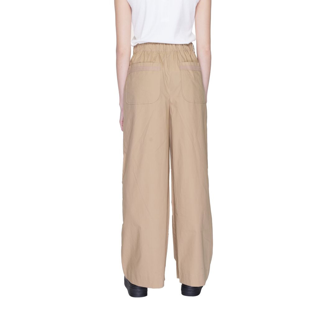 Blauer Beige Cotton Palazzo Pants - Women's Spring/Summer Collection
