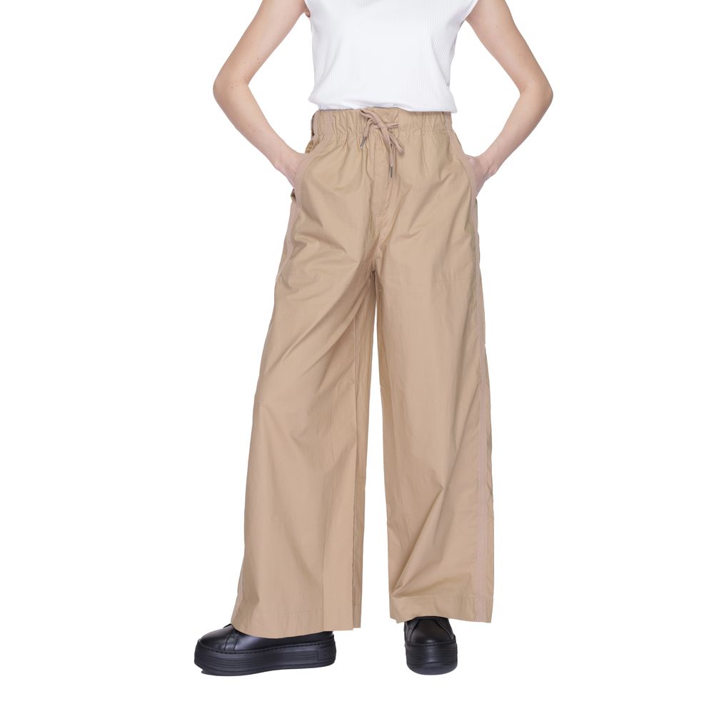Blauer Beige Cotton Palazzo Pants - Women's Spring/Summer Collection