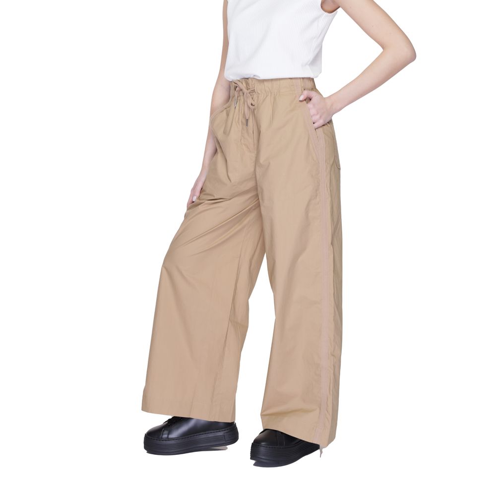Blauer Beige Cotton Palazzo Pants - Women's Spring/Summer Collection
