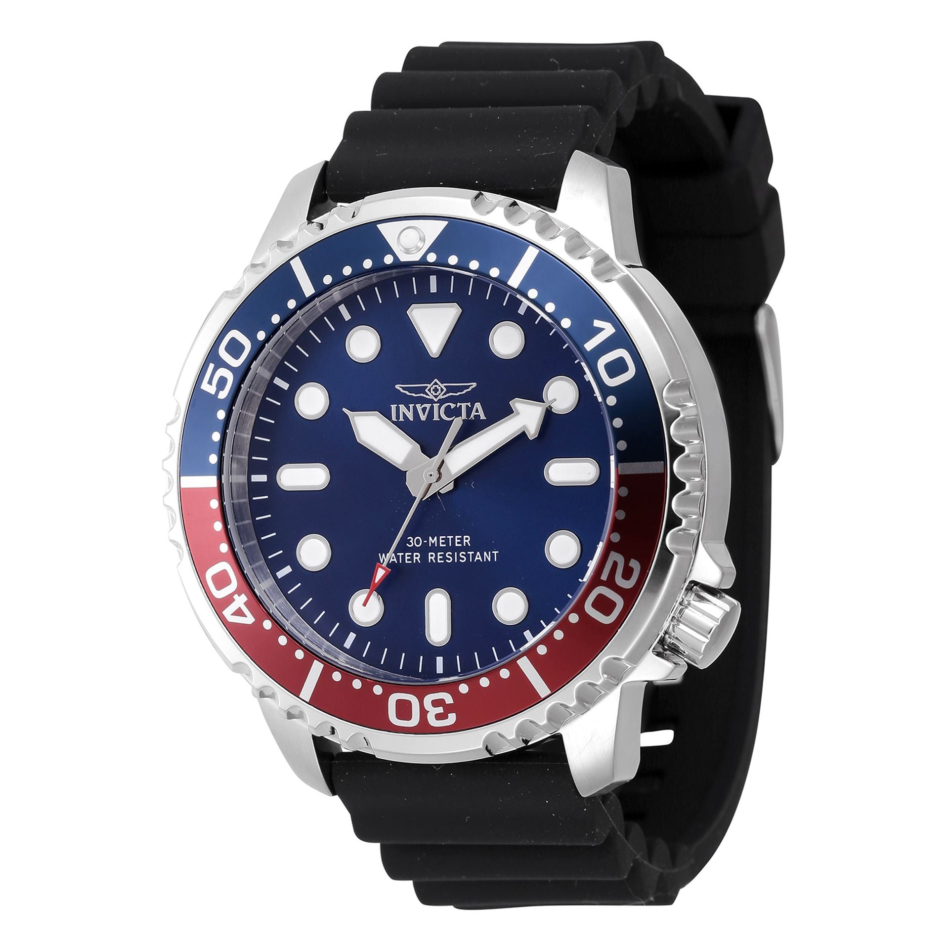 Invicta Mand Ur med Silikone Rem - 48mm