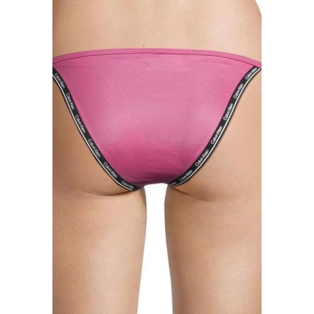 Calvin Klein Jeans Pink Polyester Bikini Bottom til kvinder
