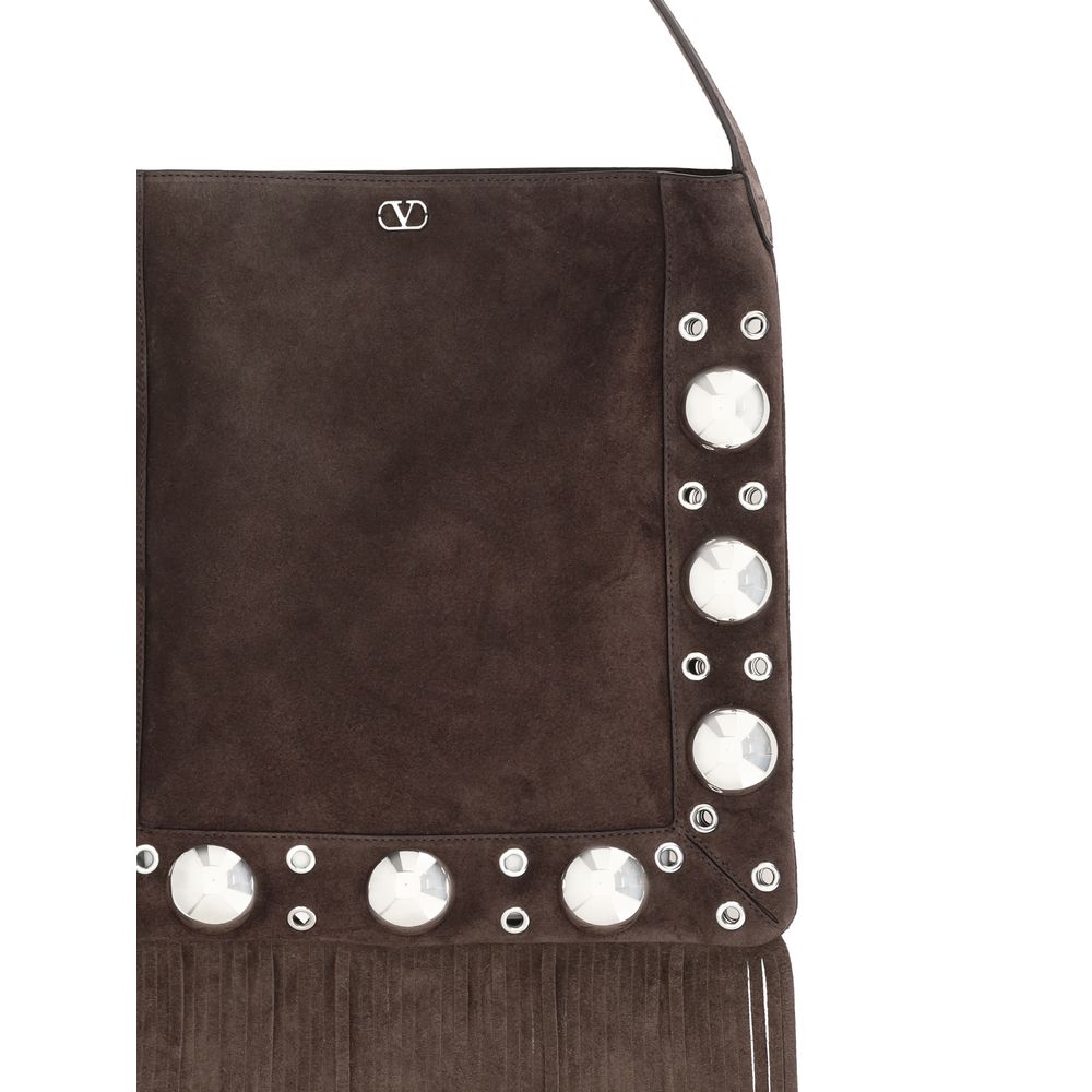 Valentino Garavani Suede Leather Shoulder Bag