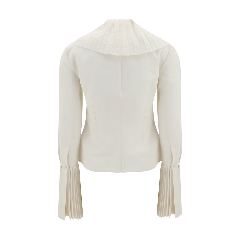Alexander McQueen Ruffled Shirt - Elegant Blouse til Kvinder