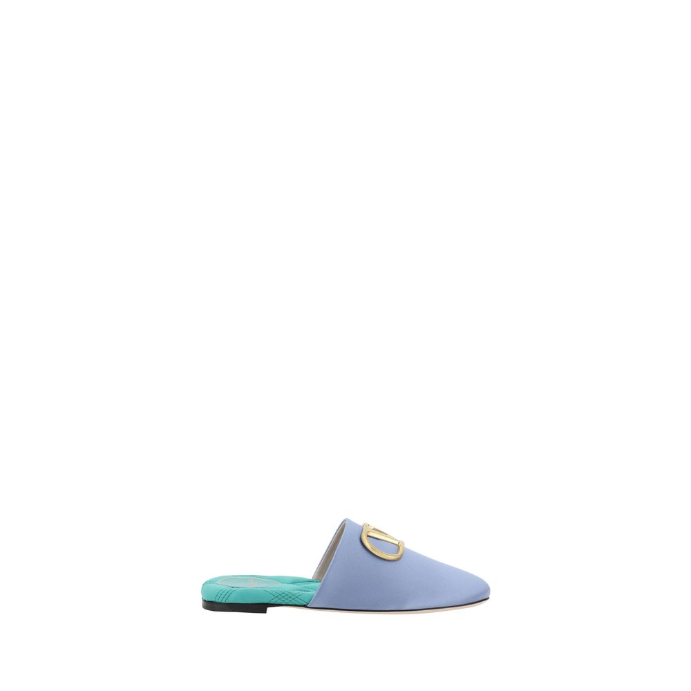 Valentino Garavani Satin VLogo Mules - Elegance i Hver Skridt
