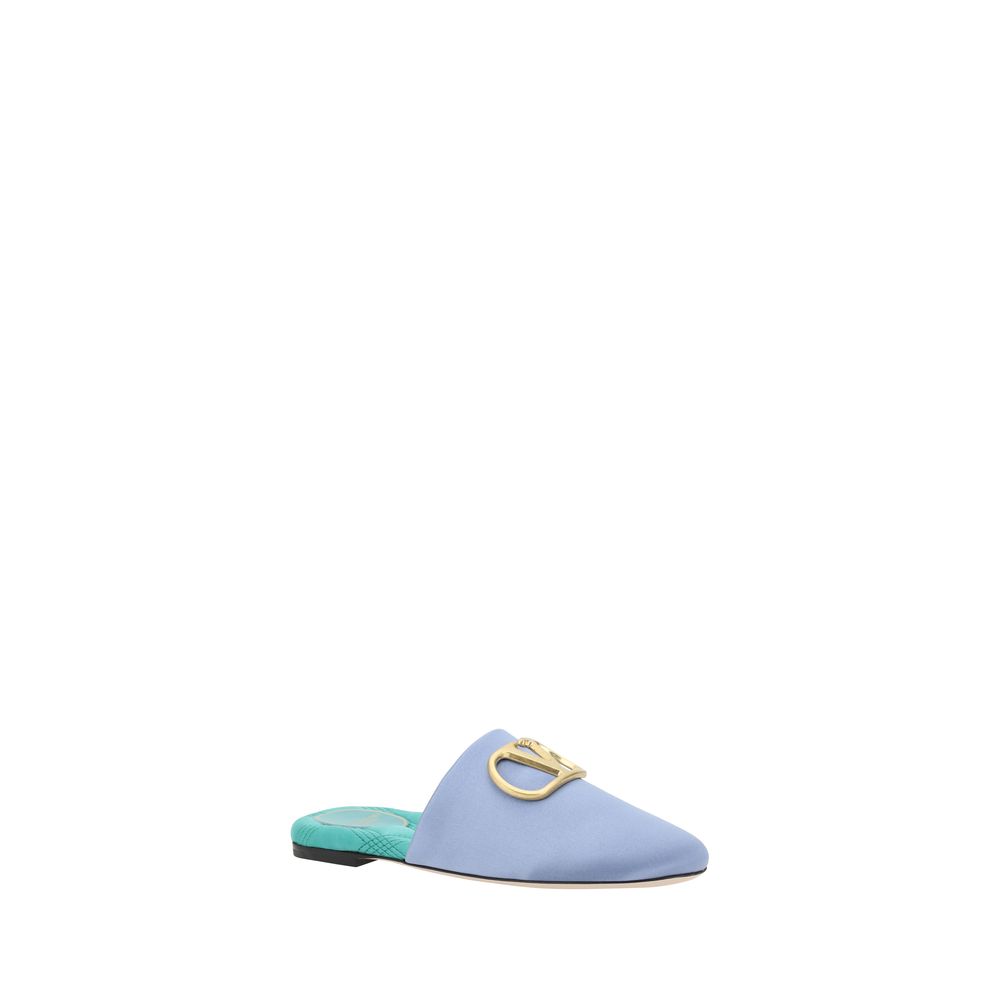 Valentino Garavani Satin VLogo Mules - Elegance i Hver Skridt